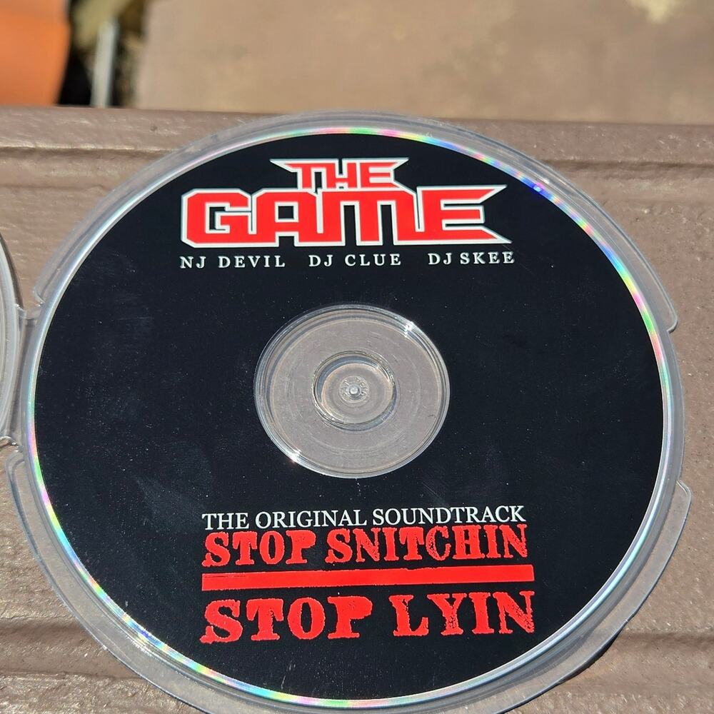 Vtg The Game STOP SNITCHIN STOP LYIN SOUNDTRACK CD RAP HIP HOP